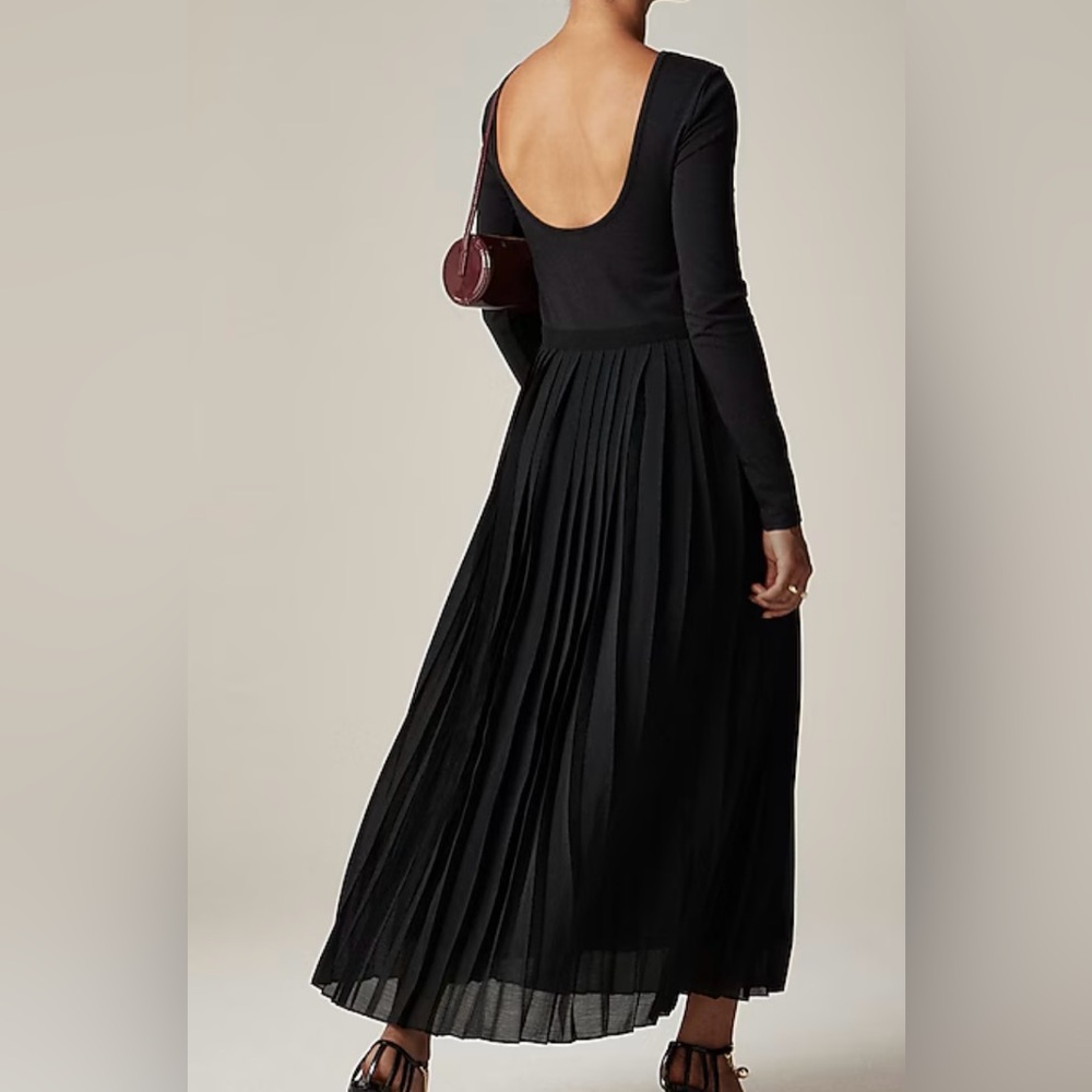 New Pleated ballet dress in stretch cotton blend - Picture 2 of 3